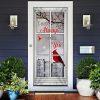 Christmas Door Cover, I Know That Was You Red Birds Door Cover, Xmas Door Covers, Christmas Door Coverings