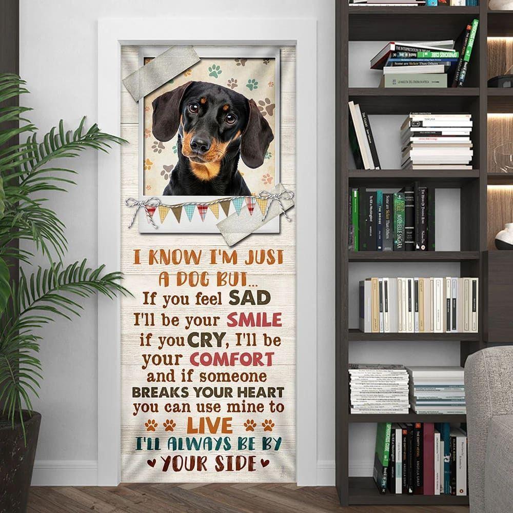 Christmas Door Cover, I’ll Always Be By Your Side Dachshund Door Cover, Christmas Gift For Dog Lover