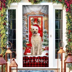 Christmas Door Cover, Labrador Retriever, Let It&hellip;