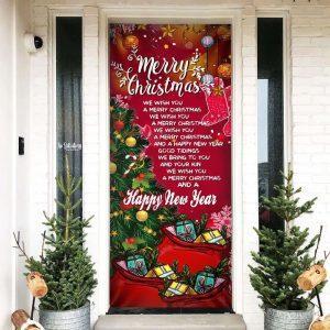 Christmas Door Cover, Merry Christmas And Happy&hellip;
