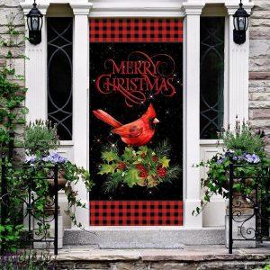 Christmas Door Cover, Merry Christmas Cardinal Door&hellip;