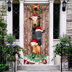 Christmas Door Cover, Moo-ry Christmas Cow Door&hellip;