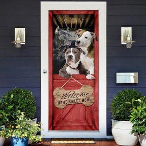 Christmas Door Cover, Pit Bull Home Sweet&hellip;