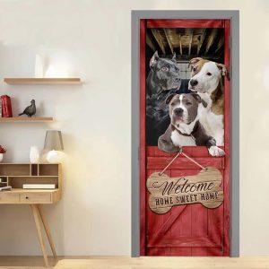 Christmas Door Cover Pit Bull Home Sweet Home Door Cover Christmas Gift For Dog Lover 4 pm9h3x.jpg