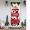 Christmas Door Cover, Poodle In Sock Door Cover, Believe In The Magic Of Christmas Door Cover