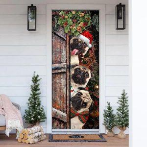 Christmas Door Cover, Pugs Door Cover Xmas&hellip;