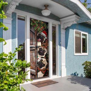 Christmas Door Cover Pugs Door Cover Xmas Outdoor Decoration Housewarming Gifts 5 m6lybz.jpg