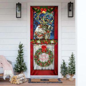Christmas Door Cover, Reindeer Christmas Door Cover