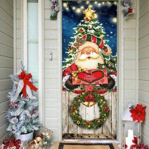 Christmas Door Cover, Santa Claus Christmas Door&hellip;