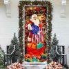 Christmas Door Cover, Santa Claus Christmas Is Coming Door Cover