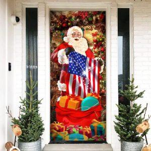 Christmas Door Cover, Santa Laughing Door Cover,&hellip;