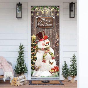 Christmas Door Cover, Snowman Merry Christmas Door&hellip;