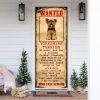 Christmas Door Cover, This Home Is Protected By The Good Lord And A German Shepherd Door Cover, Christmas Gift For Dog Lover