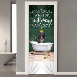 Christmas Door Cover, Wash Up Buttercup Dachshund&hellip;
