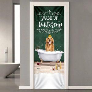 Christmas Door Cover Wash Up Buttercup Golden Retriever Door Cover Christmas Gift For Dog Lover 2 ugs7ew.jpg
