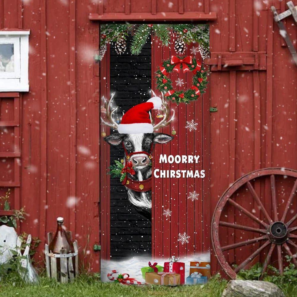 Christmas Farm Decor, Christmas Farm Door Cover Moorry Christmas, Door Christmas Cover Christmas Farm Decor, Christmas Farm Door Cover Moorry Christmas, Door Christmas Cover