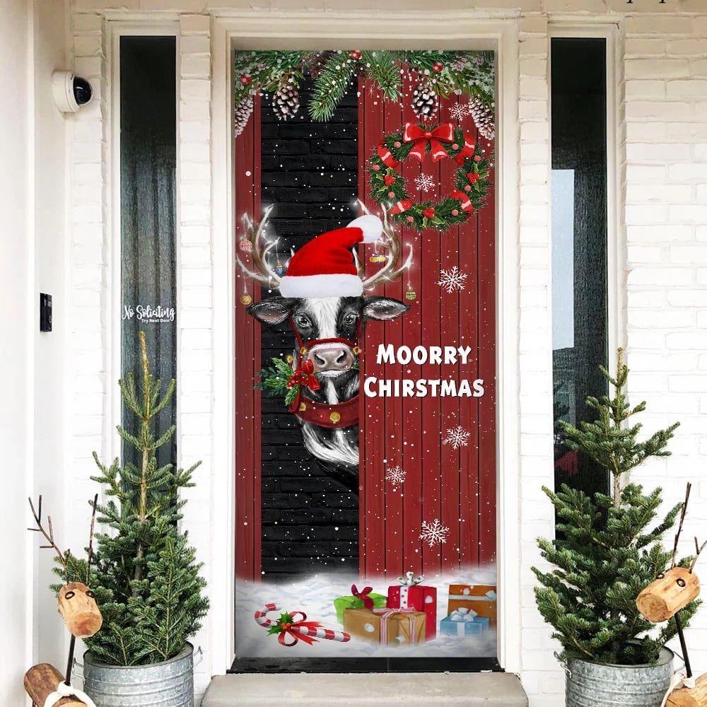 Christmas Farm Decor, Christmas Farm Door Cover Moorry Christmas, Door Christmas Cover Christmas Farm Decor, Christmas Farm Door Cover Moorry Christmas, Door Christmas Cover
