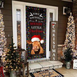 Christmas Farm Decor, Cow Cattle Door Cover&hellip;