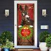 Christmas Farm Decor, Elephant Door Cover, Believe In The Magic Of Christmas Door Cover