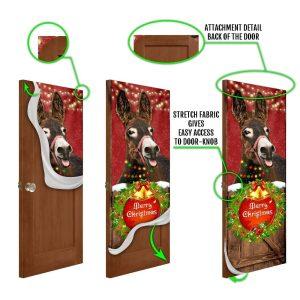 Christmas Farm Decor Donkey Smile Christmas Door Cover Merry Christmas Door Cover 4 ohswni.jpg