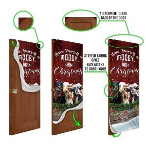 Christmas Farm Decor Happy Cattle Christmas Door Cover 4 edzc8p.jpg