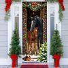 Christmas Farm Decor, Horse Christmas Door Couple Happy Couple, Christmas Horse Decor