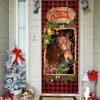 Christmas Farm Decor, Horse Christmas Door Couple Happy Couple, Unique Gifts Doorcover