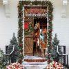 Christmas Farm Decor, Horse In Stable Door Cover, Unique Gifts Doorcover, Christmas Gift For Friends