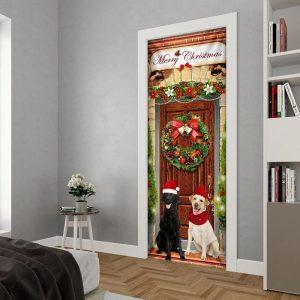 Christmas Farm Decor Labrador Retriever Christmas Door Cover 3 xcopmn.jpg