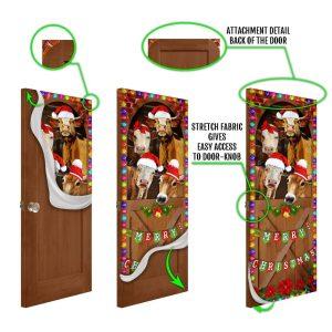 Christmas Farm Decor Merry Christmas Door Cover Cow Cattle Door Cover 4 v2yr9c.jpg