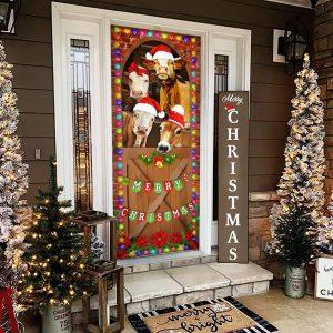 Christmas Farm Decor, Merry Christmas Door Cover,&hellip;