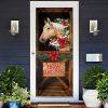 Christmas Farm Decor, Moory Christmas Cow Door Cover