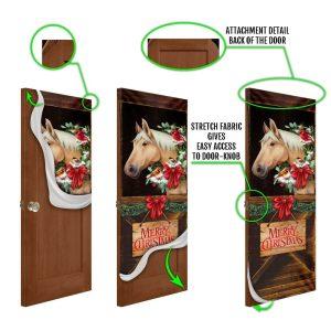 Christmas Farm Decor Merry Christmas Horse In Stable Door Cover Christmas Horse Decor 4 fdbkgs.jpg
