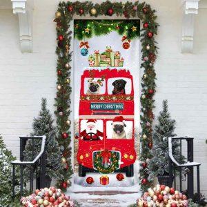 Christmas Farm Decor, Pugs Christmas Bus Door&hellip;