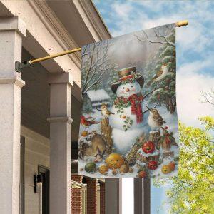 Christmas Flag, A Snowmans Festive Gathering Christmas&hellip;