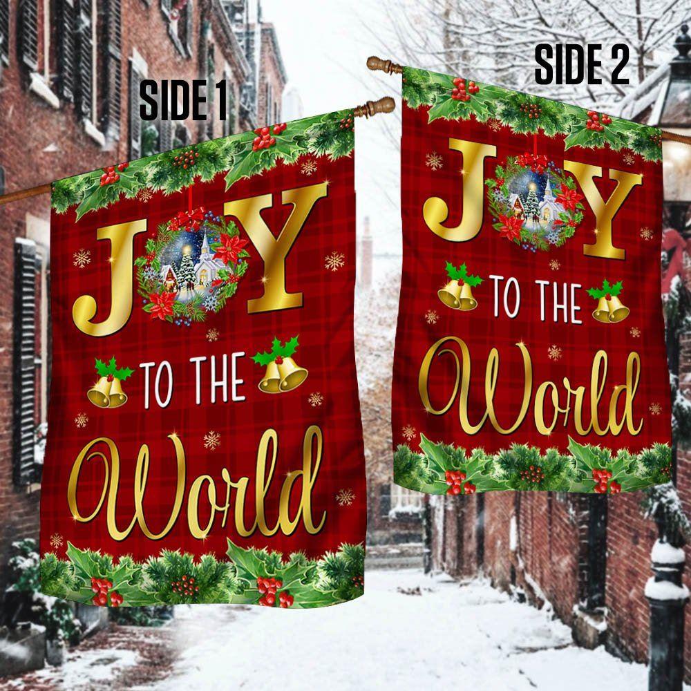 Christmas Flag, Christmas Flag Joy To The World, Christmas Garden Flags, Christmas Outdoor Flag