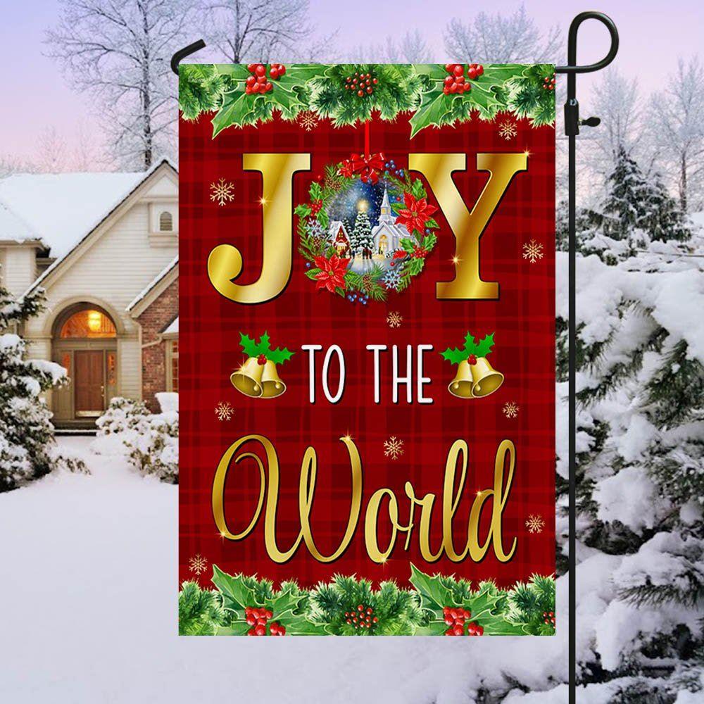 Christmas Flag, Christmas Flag Joy To The World, Christmas Garden Flags, Christmas Outdoor Flag