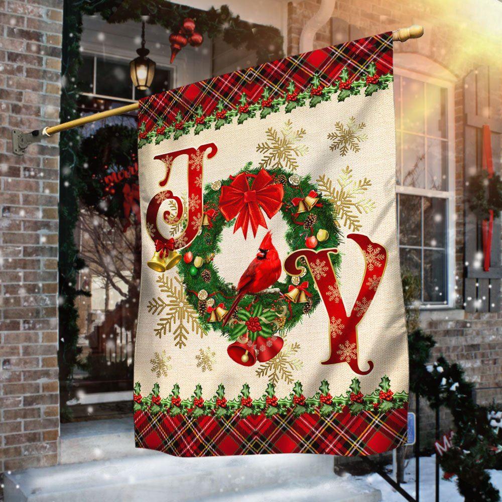 Christmas Flag, Joy To The World Christmas Flag, Christmas Garden Flags, Christmas Outdoor Flag
