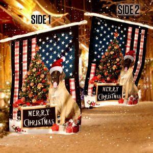 Christmas Flag, Merry Christmas English Mastiff Flag,&hellip;
