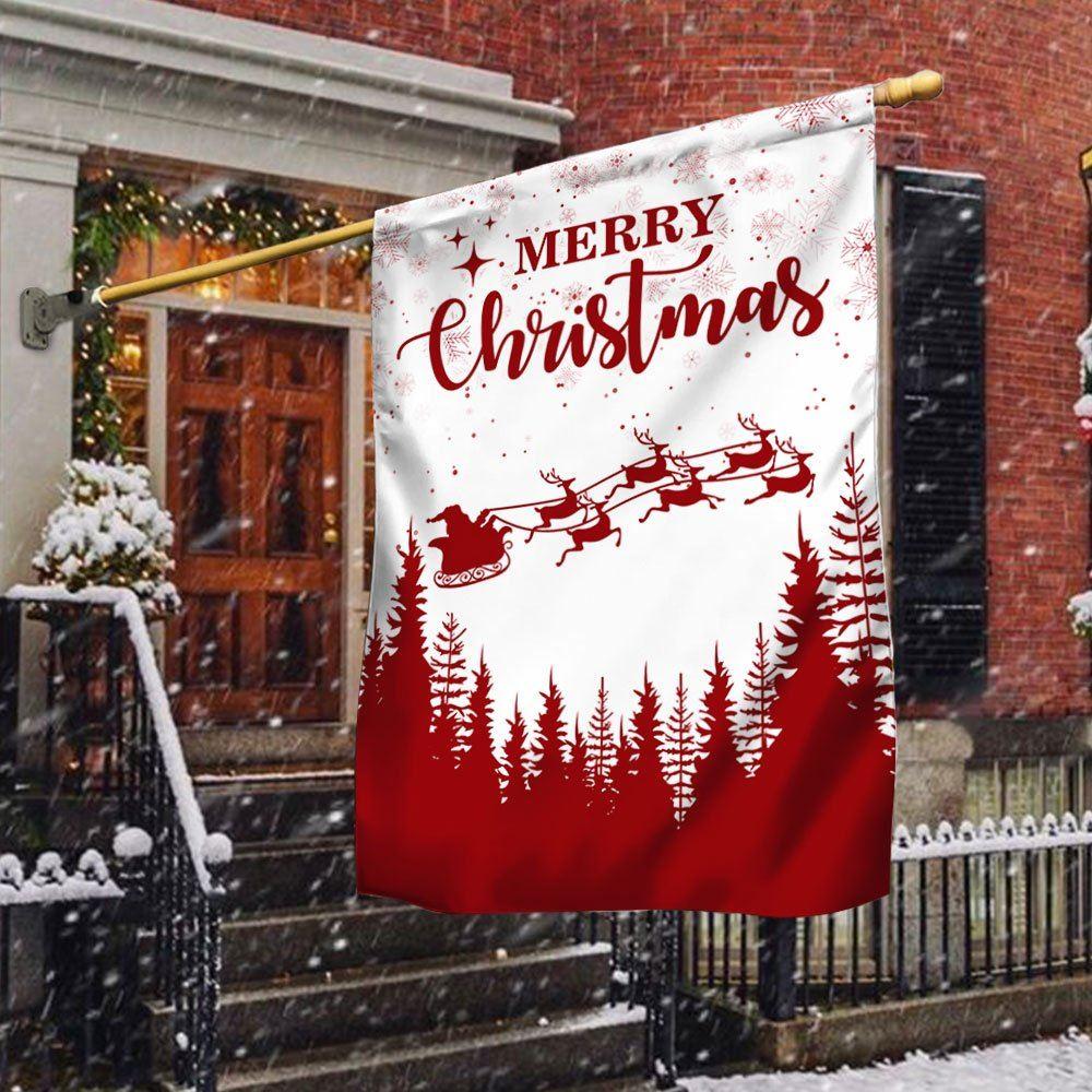 Christmas Flag, Merry Christmas Flag Santa Claus, Christmas Garden Flags, Christmas Outdoor Flag