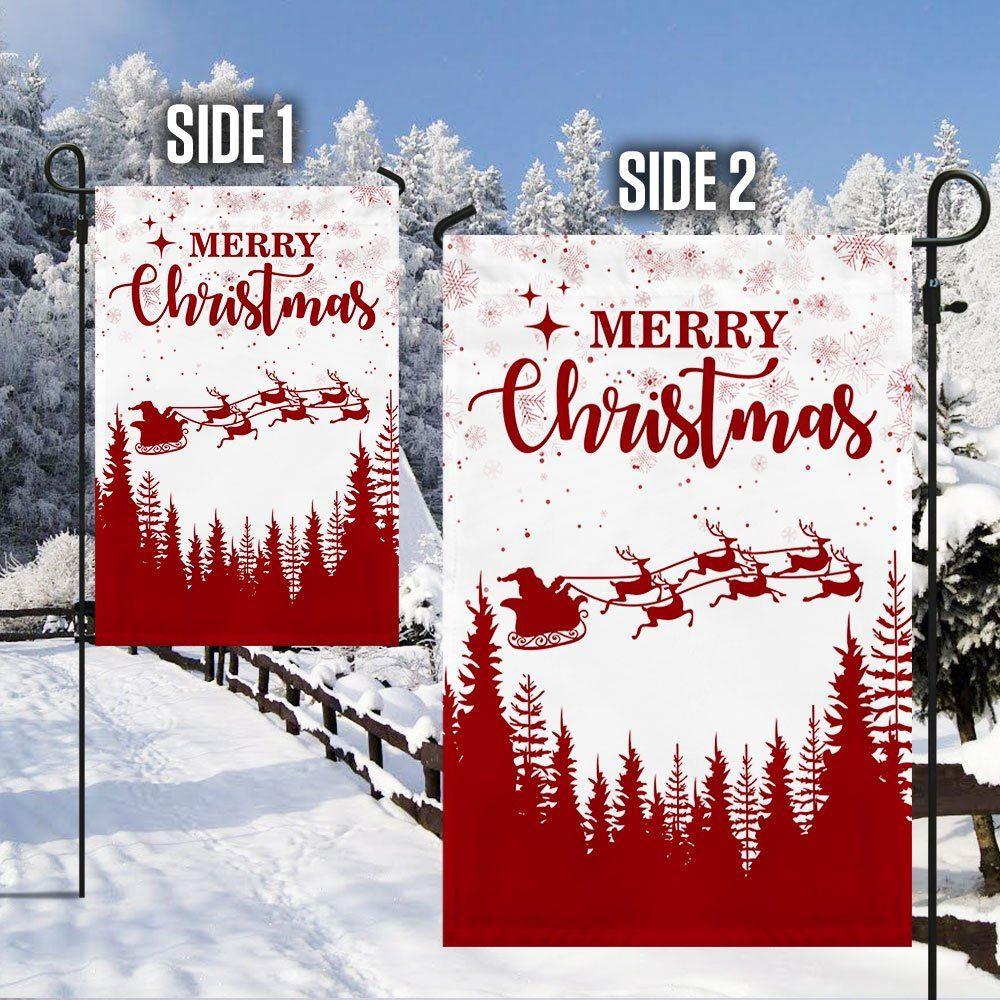 Christmas Flag, Merry Christmas Flag Santa Claus, Christmas Garden Flags, Christmas Outdoor Flag