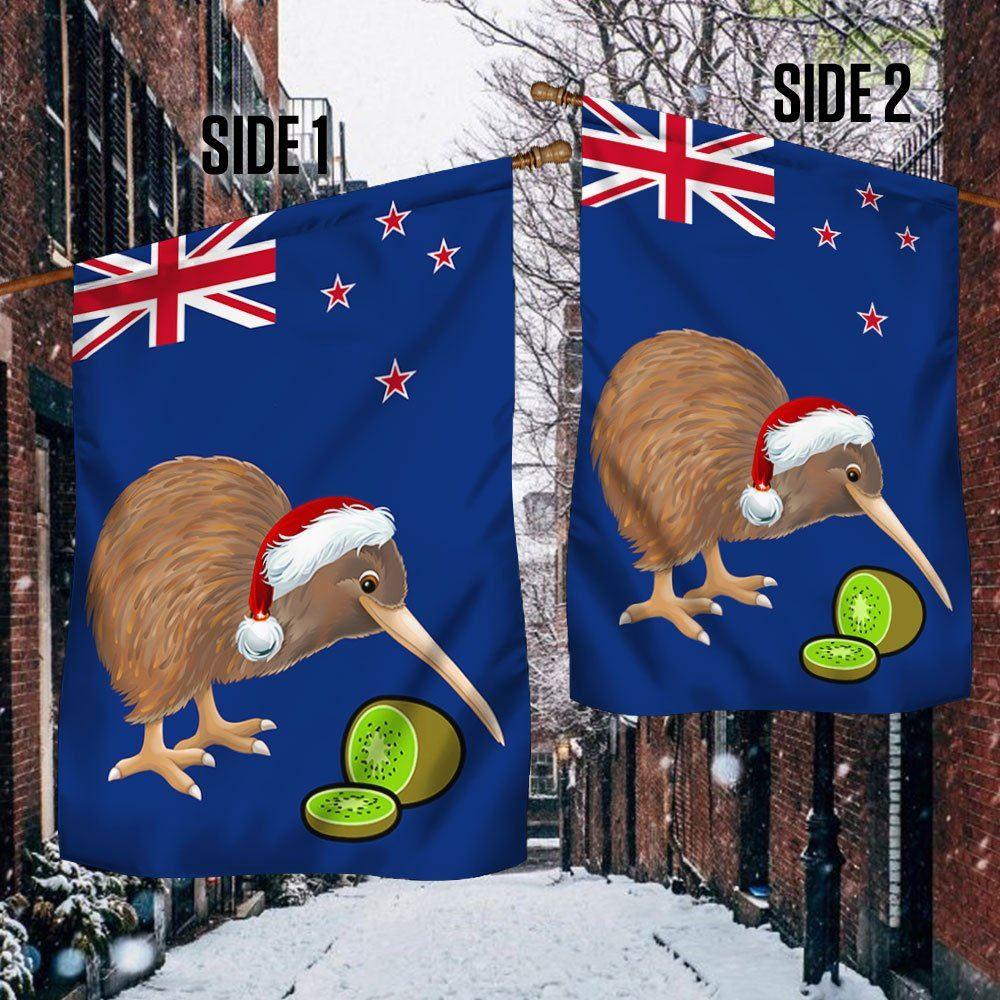 Christmas Flag, New Zealand Christmas Flag Kiwi Bird, Christmas Garden Flags, Christmas Outdoor Flag