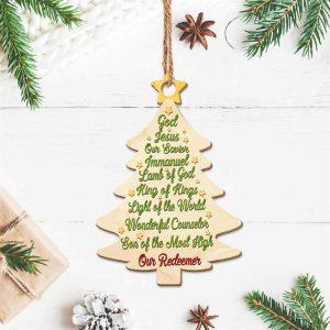 Christmas Ornament, God Jesus Our Savior Christmas&hellip;