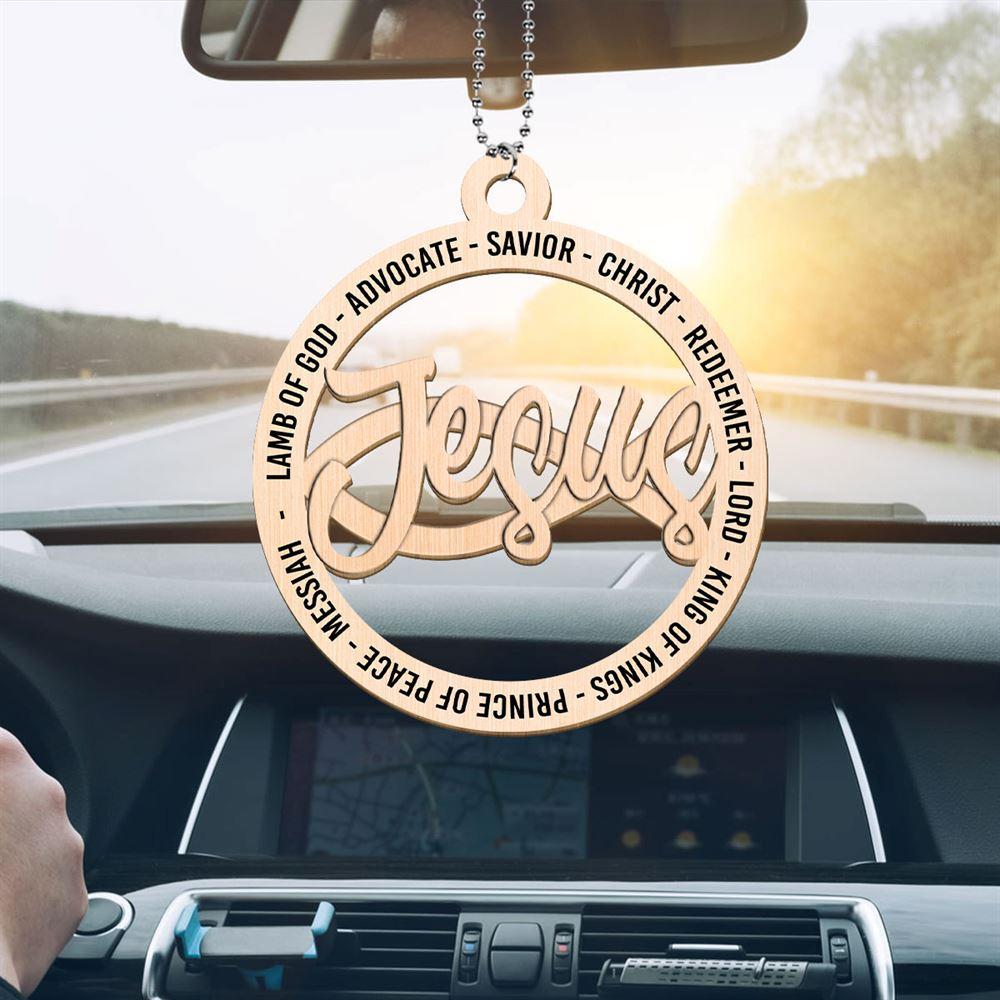 Christmas Ornament, Jesus Lamb Of God Advocate Savior Christ Redeemer Lord Wood Ornaments, Christmas Ornaments 2023