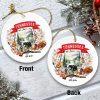 Christmas Ornament, The Reason For The Season Jesus Circle Ceramic Ornament, Christmas Ornaments 2023