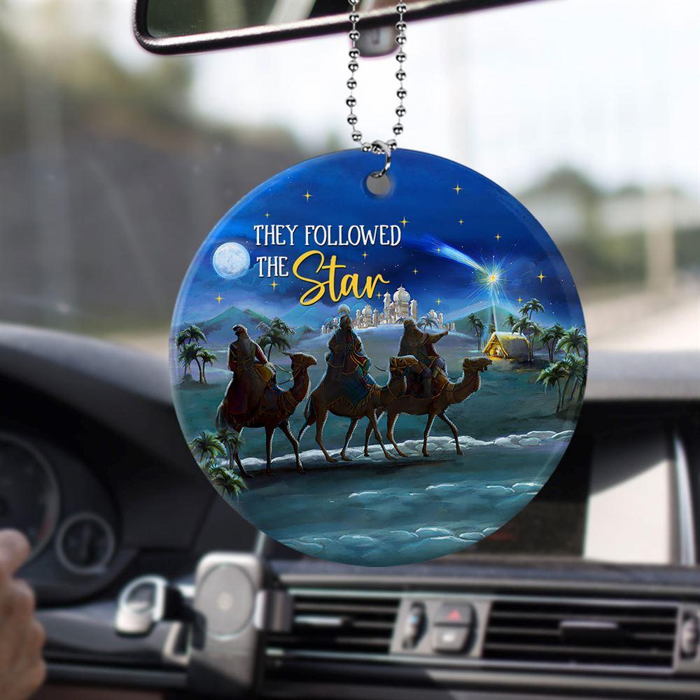 Christmas Ornament, They Followed The Star Ceramic Ornament, Christmas Ornaments 2023