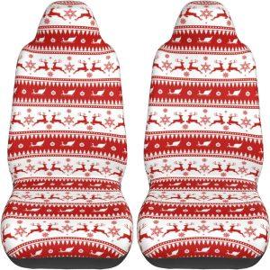 Christmas Reindeer Stripes Car Seat Covers Vehicle Front Seat Covers Christmas Car Seat Covers 2 ej492m.jpg