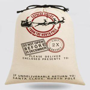 Christmas Sack, Christmas Reindeer Print Sacks, Xmas Santa Sacks, Christmas Tree Bags, Christmas Bag Gift
