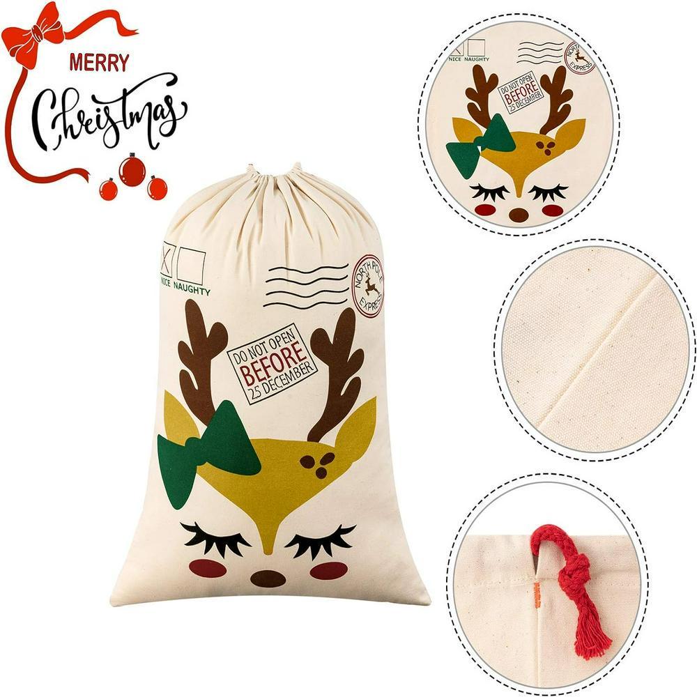 Christmas Sack, Funny Reindeer Christmas Sack, Xmas Santa Sacks, Christmas Tree Bags, Christmas Bag Gift Christmas Sack, Funny Reindeer Christmas Sack, Xmas Santa Sacks, Christmas Tree Bags, Christmas Bag Gift