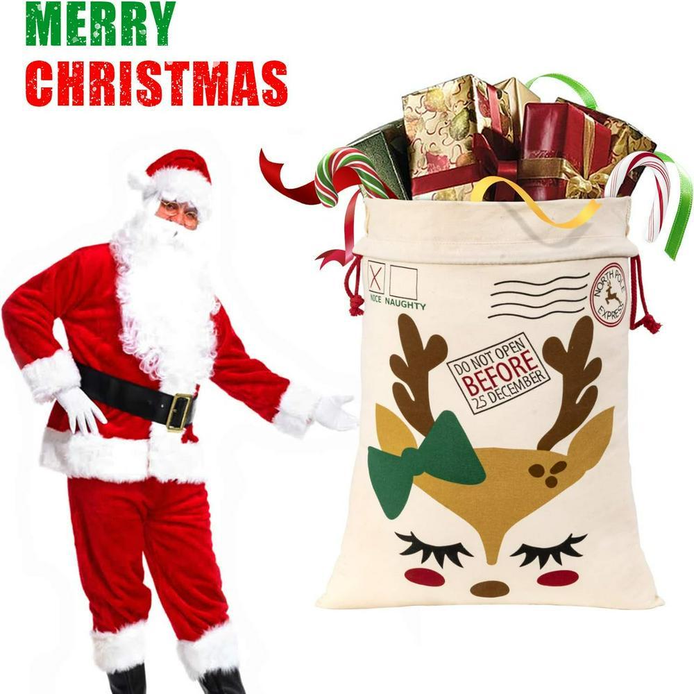 Christmas Sack, Funny Reindeer Christmas Sack, Xmas Santa Sacks, Christmas Tree Bags, Christmas Bag Gift Christmas Sack, Funny Reindeer Christmas Sack, Xmas Santa Sacks, Christmas Tree Bags, Christmas Bag Gift